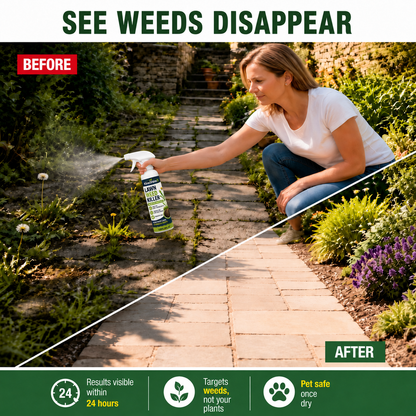 ⚡ [Easy & Stress-Free Yard Cleanup] Domestic Weed Killer Spray | Fast-Acting Root Remover for Garden, Patio & Driveway