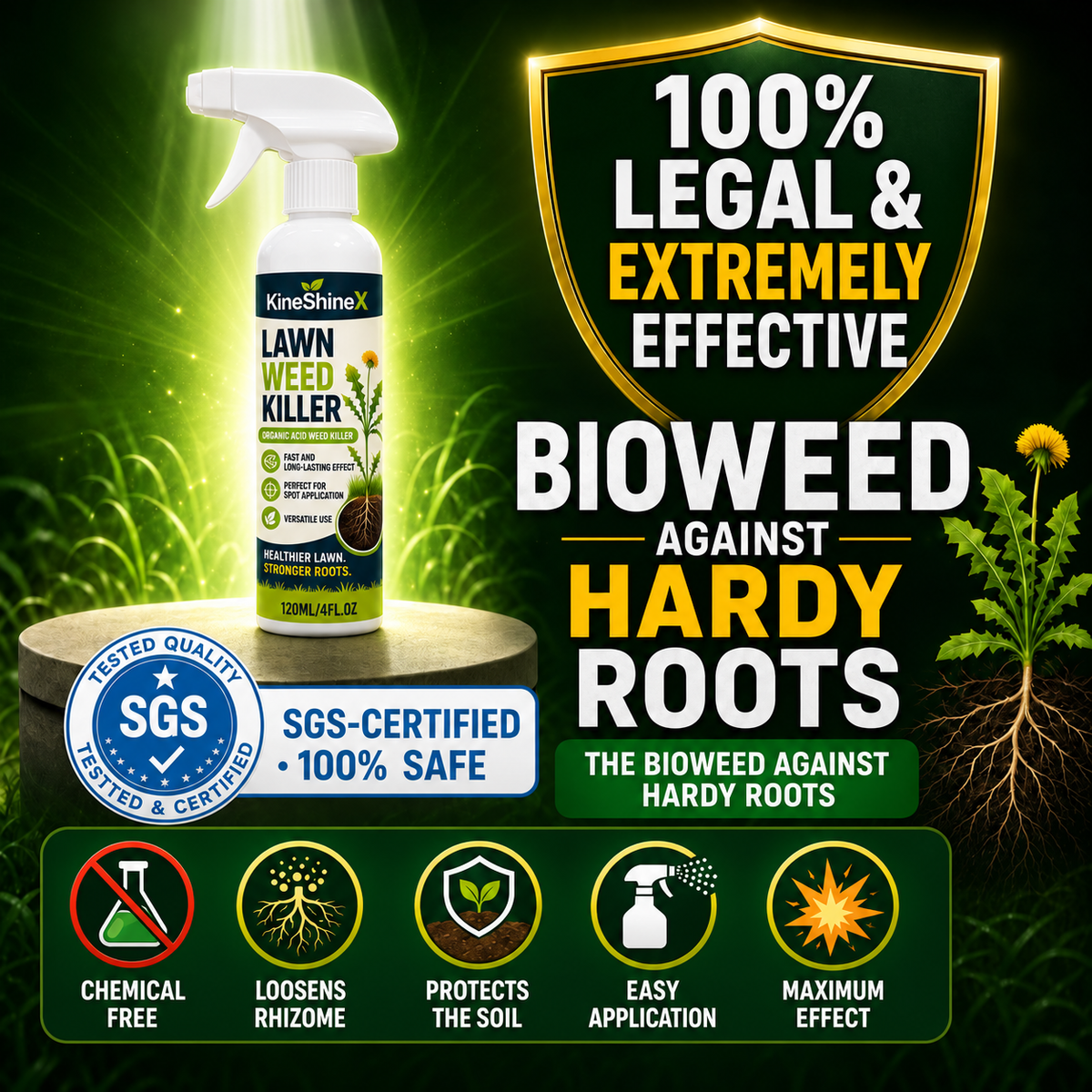 ⚡ [Easy & Stress-Free Yard Cleanup] Domestic Weed Killer Spray | Fast-Acting Root Remover for Garden, Patio & Driveway