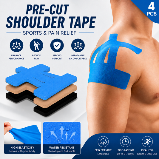 Pre-Cut Kinesiology Tape(4 pcs)