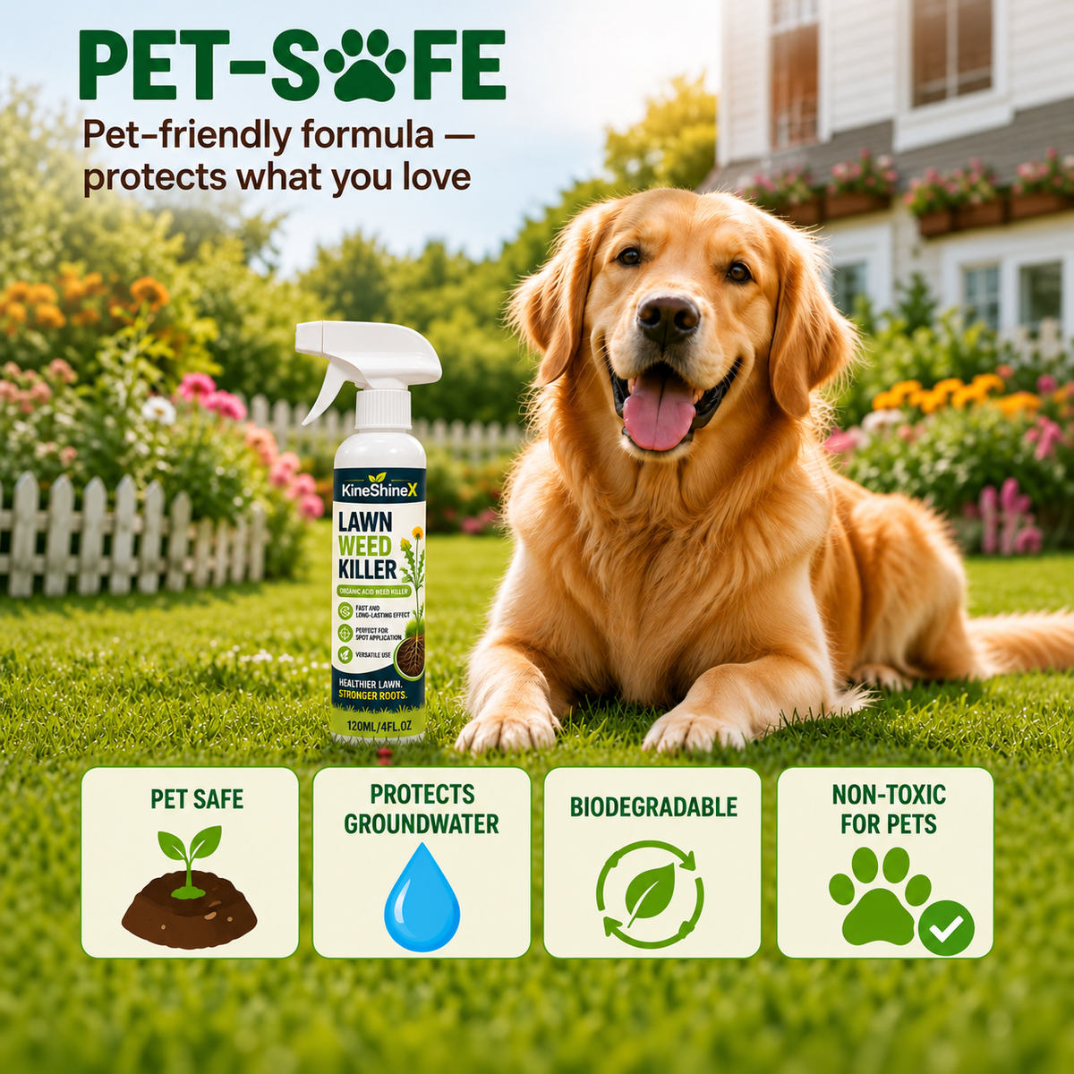 ⚡ [Easy & Stress-Free Yard Cleanup] Domestic Weed Killer Spray | Fast-Acting Root Remover for Garden, Patio & Driveway