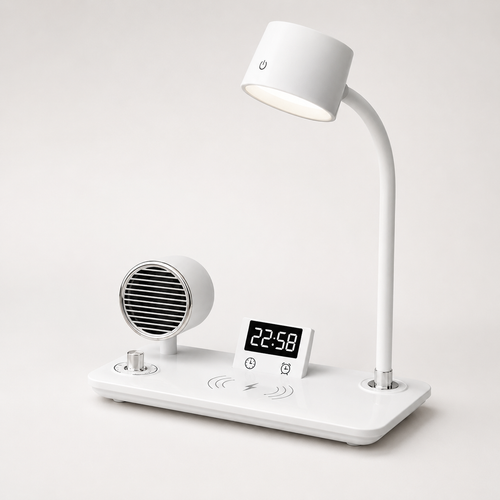 15W Wireless Charging Bluetooth Alarm Lamp