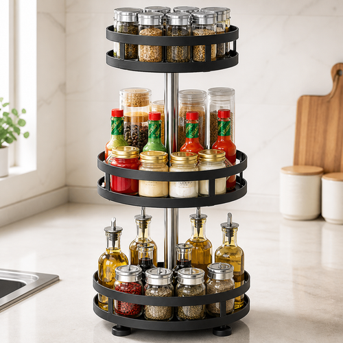 360 Rotating Kitchen Spice Rack
